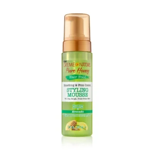 CREME OF NATURE PURE HONEY SMOOTHING & FRIZZ CONTROL STYLING MOUSSE 207ml - Imagen 1
