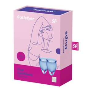 SATISFYER FEEL CONFIDENT MENSTRUAL CUP DARK BLUE - Imagen 1