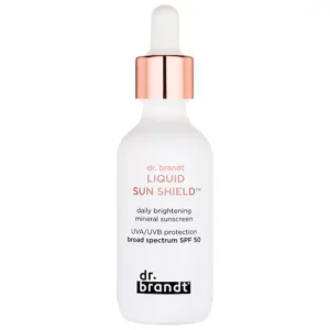 DR. BRANDT LIQUID SUN SHIELD DAILY BRIGHTENING SUNSCREEN SPF 50 50ml - Imagen 1