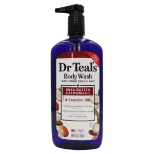 DR. TEAL'S BODY WASH WITH PURE EPSOM SALT SHEA BUTTER 710ml - Imagen 1