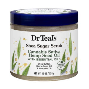 DR. TEAL'S SHEA SUGAR SCRUB CANNABIS SATIVA HEMP SEED OIL 538g - Imagen 1