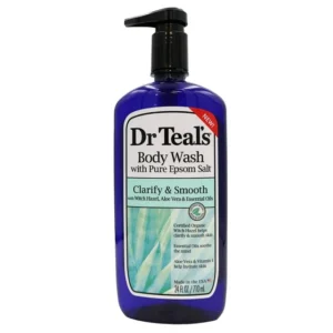 DR. TEAL'S BODY WASH WITH PURE EPSOM SALT CLARIFY & SMOOTH 710ml - Imagen 1