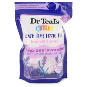 DR. TEAL'S KIDS BATH TIME FIZZIE FUM DEEP SEA LAVENDER 5PCS 1.6oz - Imagen 1