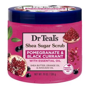 DR. TEAL'S POMEGRANATE & BLACK CURRANT SHEA SUGAR SCRUB 538g - Imagen 1