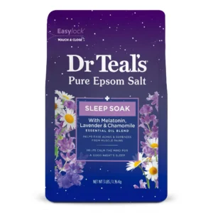 DR. TEAL'S PURE EPSOM SALT MELATONIN SLEEP SOAK 3LBS - Imagen 1