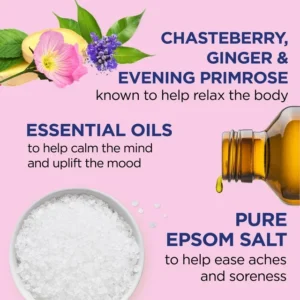 DR. TEAL'S PURE EPSOM SALT MENSTRUAL RELIEF 3LBS - Imagen 2
