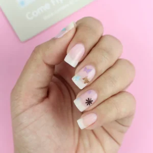 ELLA + MILA NAIL ART DECALS COME FLY WITH ME (BUTTERFLIES + FLOWERS) - Imagen 2