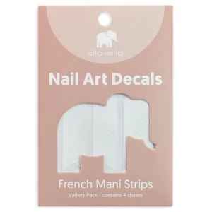 ELLA + MILA NAIL ART DECALS FRENC MANI STRIPS - Imagen 1