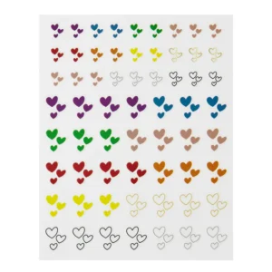 ELLA + MILA NAIL ART DECALS HEART ON MY SLEEVE (LOVE) - Imagen 2