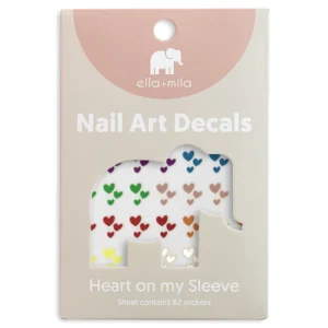 ELLA + MILA NAIL ART DECALS HEART ON MY SLEEVE (LOVE) - Imagen 1