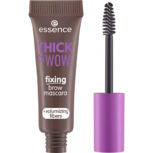 ESSENCE THICK & WOW FIXING BROW MASCARA 02 ASH BROWN 6ml - Imagen 1