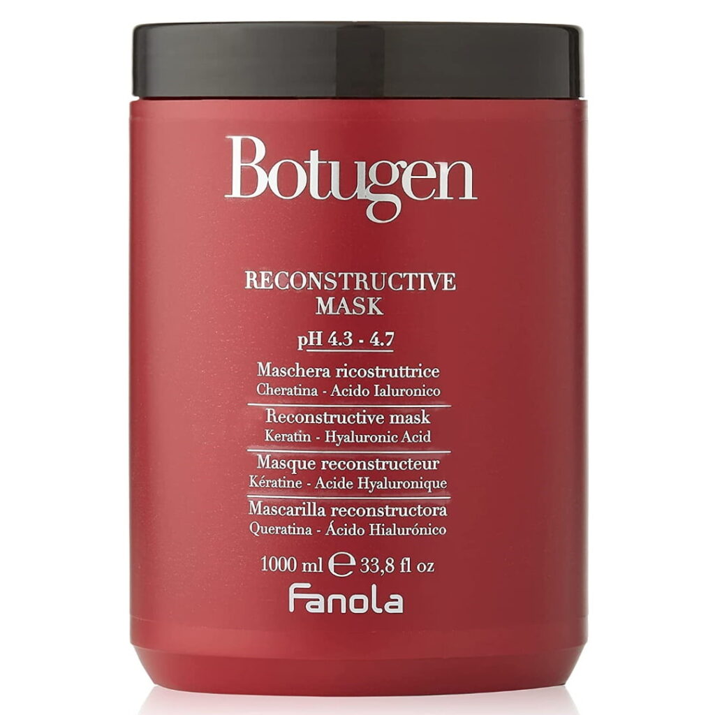 Máscara reconstructora Fanola Botugen para cabello dañado, 1000 ml.