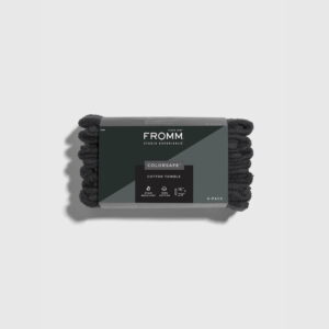 FROMM PRO COLORSAFE 100% COTTON TOWELS - 6 PACK - BLACK 65006 - Imagen 1