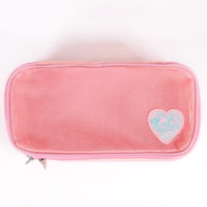 KIMCHI CHIC RECTANGLE MESH BEAUTY BAG SALMON 01-S - Imagen 1