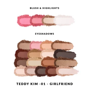 KIMCHI-CHIC TEDDY KIM PALETTE - 01 GIRLFRIEND (PINK) - Imagen 3