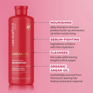 LEE STAFFORD ARGAN OIL SHAMPOO 500ml - Imagen 2