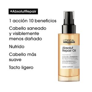 L'OREAL SERIE EXPERT ABSOLUT REPAIR OIL 10 EN 1 90ml - Imagen 2