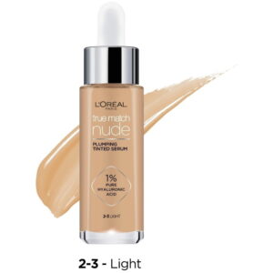 L'OREAL TRUE MATCH NUDE PLUMPING TINTED SERUM 2-3 LIGHT 30ml - Imagen 1