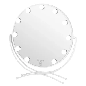 LURELLA VANITY MIRROR 11 BULB ROUND WHITE - Imagen 1