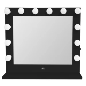 LURELLA VANITY MIRROR 12 BULB GLAM BLACK - Imagen 1