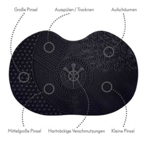 LUVIA BRUSH CLEANSING MAT BLACK - Imagen 3