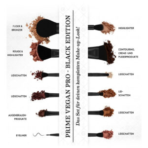LUVIA PRIME VEGAN PRO BLACK 12PCS BRUSH SET - Imagen 6