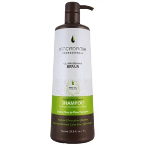 Champú Macadamia Weightless Repair para cabello fino y dañado 1L.