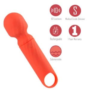 MAIA DOLLY RECHARGEABLE SILICONE MINI WAND - Imagen 2