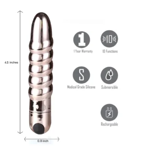 MAIA LOLA ROSE GOLD RECHARGEABLE MINI BULLET - Imagen 2