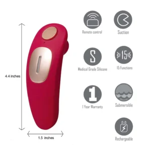 MAIA REMI REMOTE CONTROL RECHARGEABLE SUCTION PANTY VIBE - Imagen 3