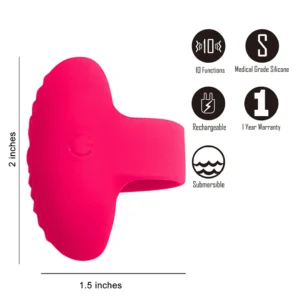 MAIA RUBY SILICONE VIBRATING RING - Imagen 3