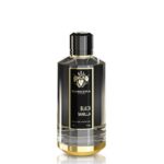 Perfume Mancera Paris Black Vanilla 120ml en botella elegante negra y dorada.