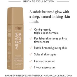 MINETAN MEDIUM DARK SELF TAN FOAM 200ml - Imagen 2