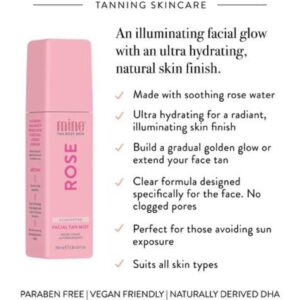 MINETAN ROSE ILLUMINATING FACIAL TAN MIST 100ml - Imagen 2
