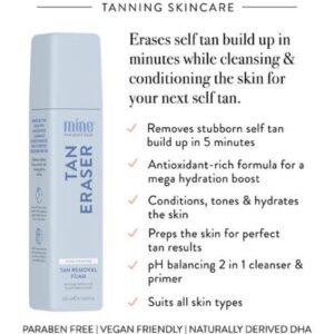 MINETAN TAN ERASER CLEANSING FOAM 200ml - Imagen 2