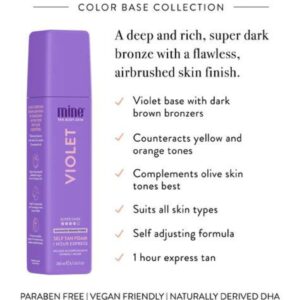 MINETAN VIOLET SELF TAN FOAM 200ml - Imagen 2