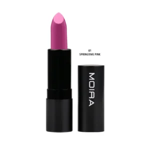 MOIRA DEFIANT LIPSTICK 001 SPRINGTIME PINK - Imagen 1
