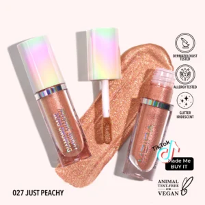 MOIRA DIAMOND DAZE LIQUID SHADOW 027 JUST PEACHY 3.0ml - Imagen 1