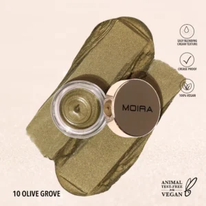 MOIRA EVERLUST SHIMMER CREAM SHADOW 010 OLIVE GROVE 5g - Imagen 1