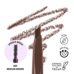 MOIRA FINE BROW PENCIL 02 MEDIUM BROWN DBP 002 - Imagen 1