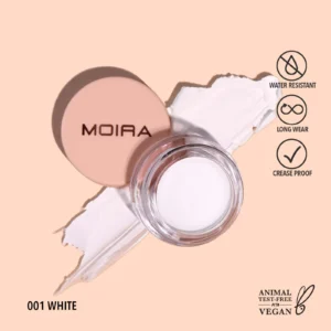 MOIRA LASTING PRIMING CREAM SHADOW 2 IN 1 01 WHITE LAS001 5g - Imagen 1