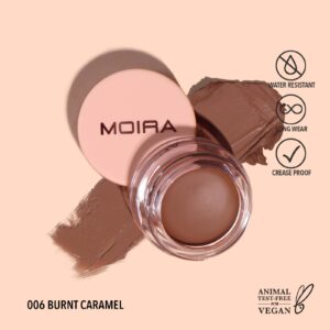 MOIRA LASTING PRIMING CREAM SHADOW 2 IN 1 06 BURNT CARAMEL LAS006 5g - Imagen 1