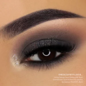 MOIRA LASTING PRIMING CREAM SHADOW 2 IN 1 08 BLACK LAS008 5g - Imagen 2
