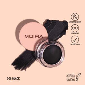 MOIRA LASTING PRIMING CREAM SHADOW 2 IN 1 08 BLACK LAS008 5g - Imagen 1