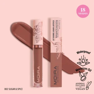 MOIRA LIP DIVINE LIQUID LIPSTICK 002 SUGAR ANS SPICE 3g - Imagen 1
