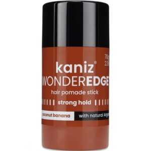 KANIZ WONDEREDGE HAIR POMADE STICK COCONUT BANANA STRONG HOLD 70g - Imagen 1