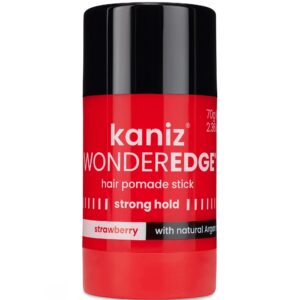 KANIZ WONDEREDGE HAIR POMADE STICK STRAWBERRY STRONG HOLD 70g - Imagen 1