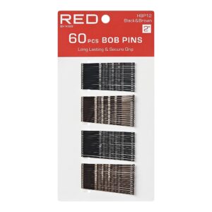 RED BY KISS BOB PINS BLACK & BROW HBP12 - Imagen 1