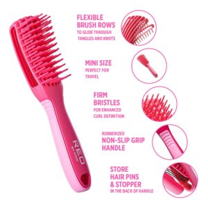 RED BY KISS GLIDE & DEFINE DETANGLING BRUSH MINI HH54 - Imagen 2