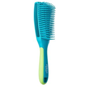 RED BY KISS GLIDE & DEFINE DETANGLING BRUSH NON SLIP JUMBO TURQUESE HH59 - Imagen 2